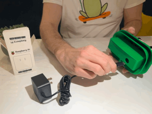 Connect USB Power Supply to Frog